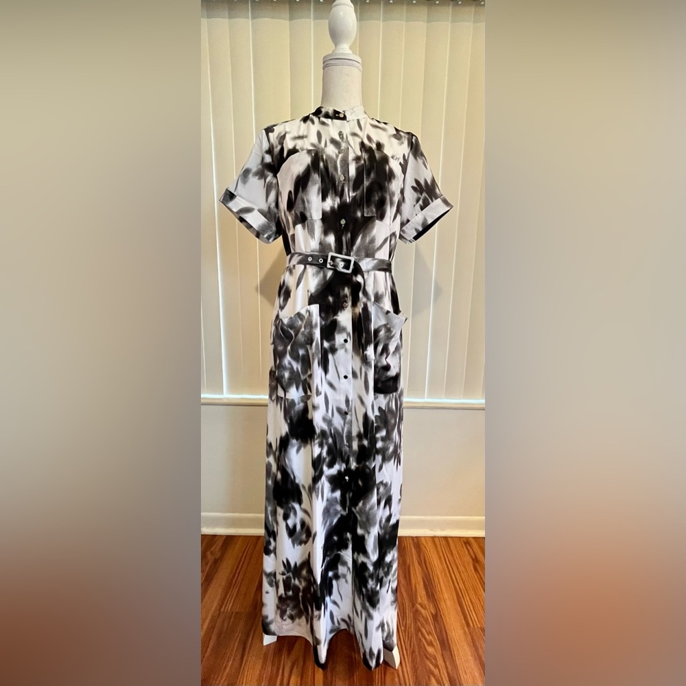Banana Republic Utility Maxi Shirt Dress